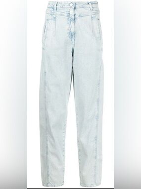 IRO Paris Cadiere Jeans Snow Bleach High Rise Tapered NWT Sz 36